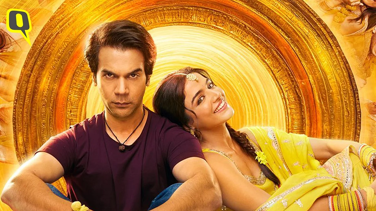 <div class="paragraphs"><p>Rajkummar Rao and Wamiqa Gabbi in the poster for 'Bhool Chuk Maaf'.&nbsp;</p></div>