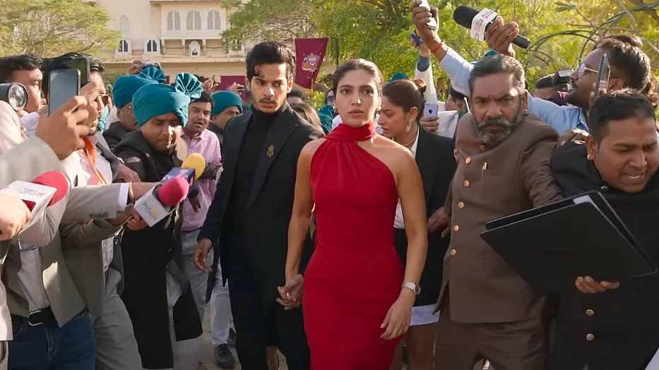 <div class="paragraphs"><p>Ishaan Khatter and Bhumi Pednekar in a still from<em> The Royals.</em></p></div>