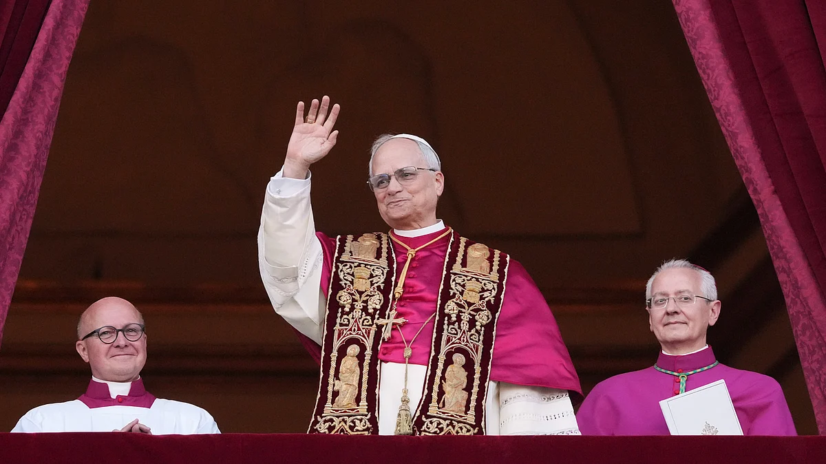 <div class="paragraphs"><p>Cardinal Robert Prevost appears on the central loggia of St Peter's Basilica after being chosen the 267th pontiff of the Roman Catholic Church, choosing the name of Pope Leo XIV, at the Vatican.</p></div>