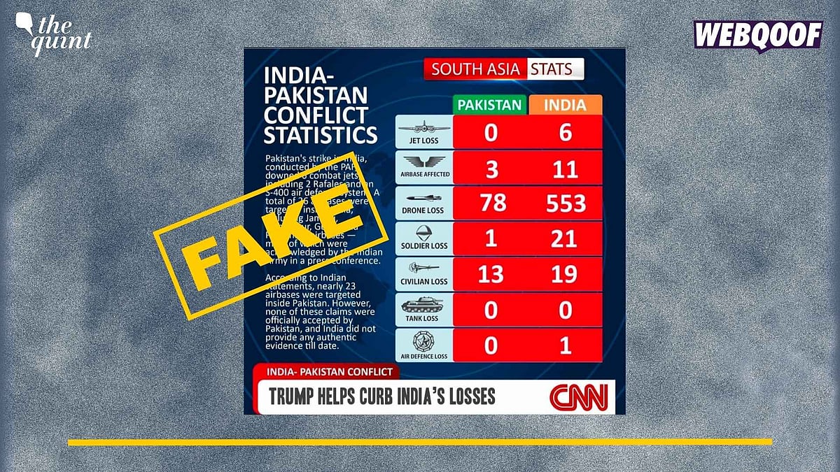 <div class="paragraphs"><p>Fact-Check:&nbsp;We found no credible evidence to prove that the <em>CNN</em> published the viral infographic that claims India suffered heavy losses against Pakistan in the recent conflict.&nbsp;</p></div>