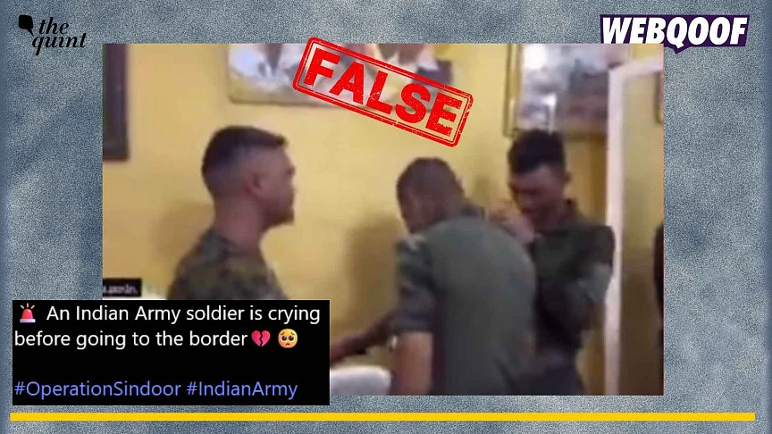 <div class="paragraphs"><p>An old and unrelated video of uniformed men getting emotional is being falsely linked with Operation Sindoor.</p></div>