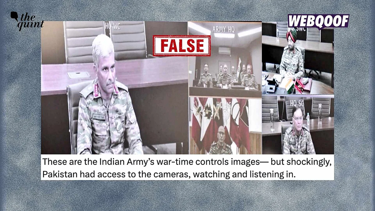 <div class="paragraphs"><p>A set of photos showing COAS General Upendra Dwivedi along with Army commanders has gone viral with the false claim that the photos were covertly taken by Pakistan.</p></div>