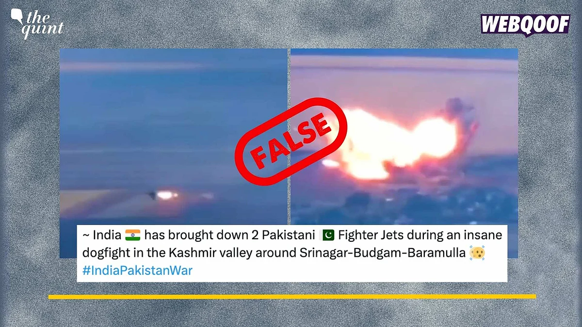 <div class="paragraphs"><p>Fact-Check:&nbsp;An old and unrelated video has gone viral to falsely claim that it shows India shooting down Pakistan's jets.</p></div>