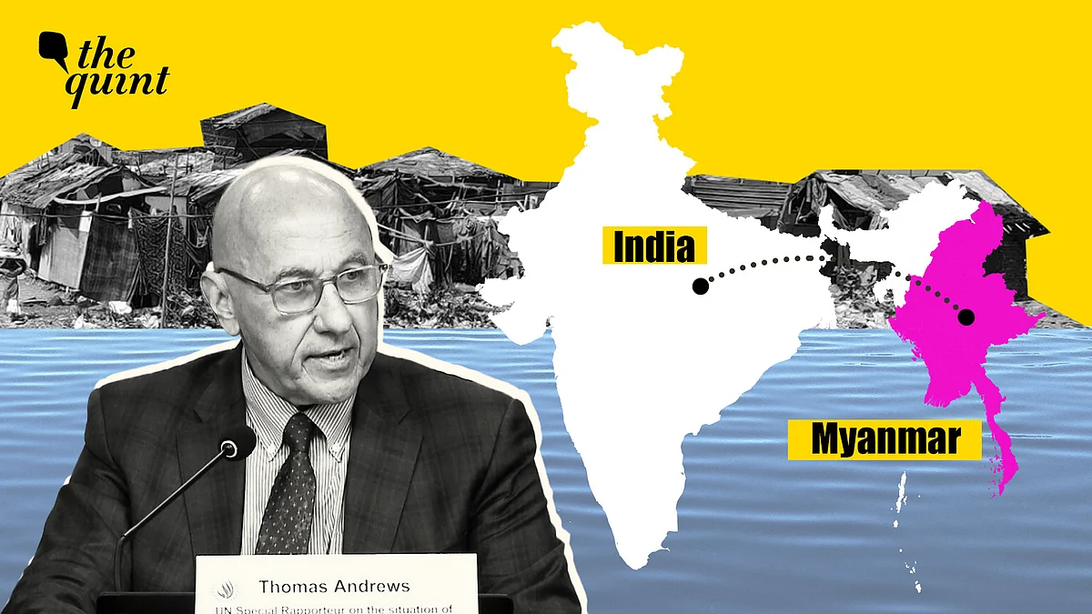 <div class="paragraphs"><p>"There will be a clear demand for those who are responsible for this to be held accountable,” United Nations Special Rapporteur on the situation of human rights in Myanmar, Thomas Andrews, told The Quint days after 38 Rohingya refugees were reportedly thrown into international waters by Indian officials.</p></div>