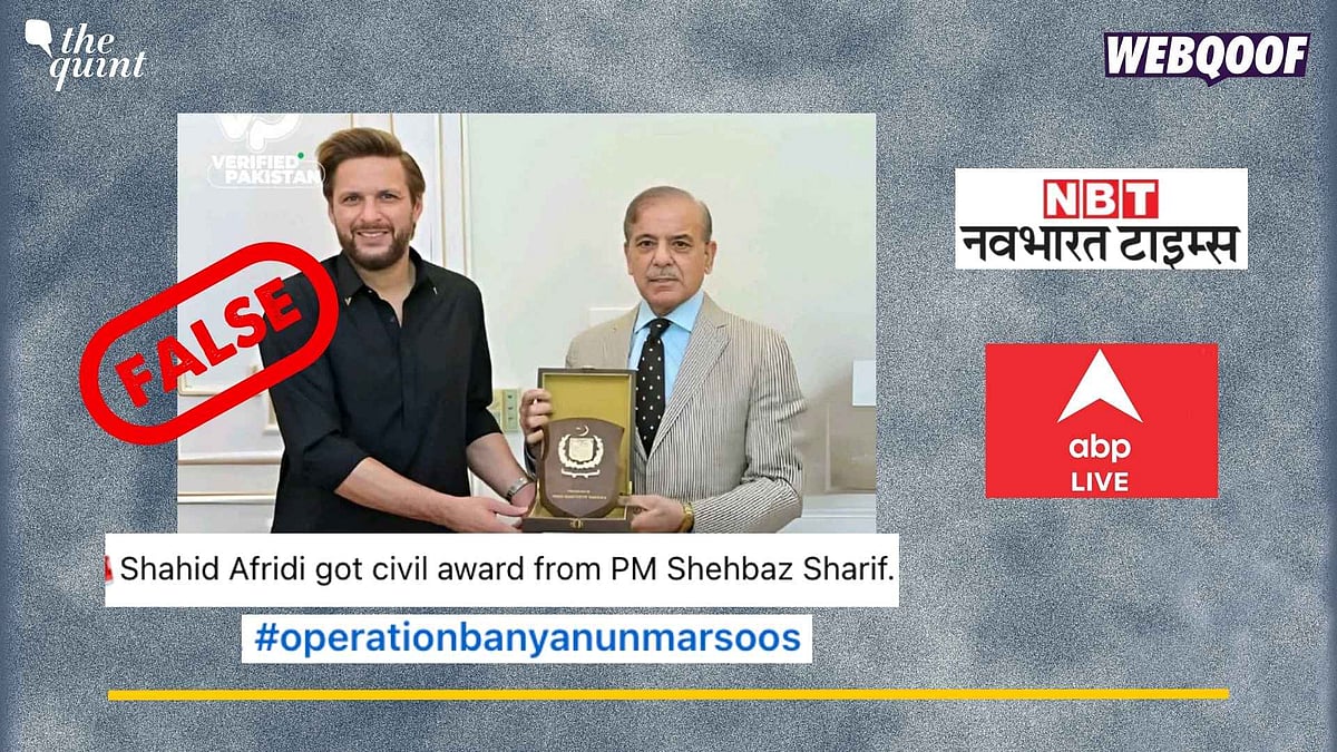 <div class="paragraphs"><p>Fact-Check: Afridi has not received any award for his statements amid the recent India-Pak conflict.</p></div>