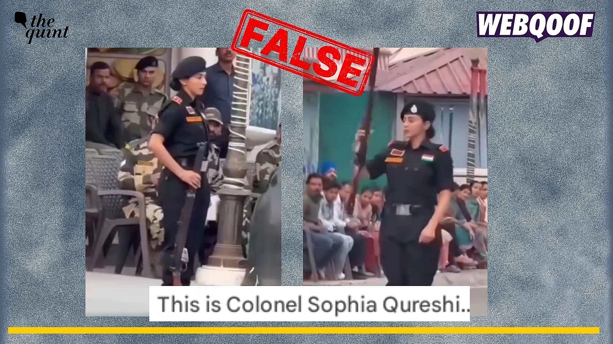 <div class="paragraphs"><p>A Border Security Force (BSF) officer is being misidentified as&nbsp;Colonel Sofia Qureshi in a viral video.&nbsp; </p></div>