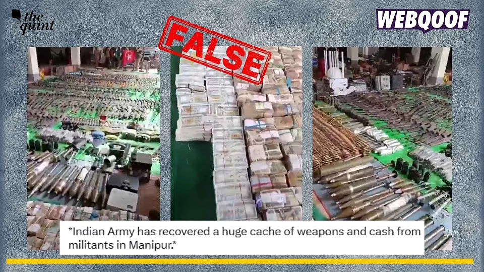 <div class="paragraphs"><p>A video of seizure of weapons in Myanmar is being shared on social media with false claims that it is from Manipur.</p></div>