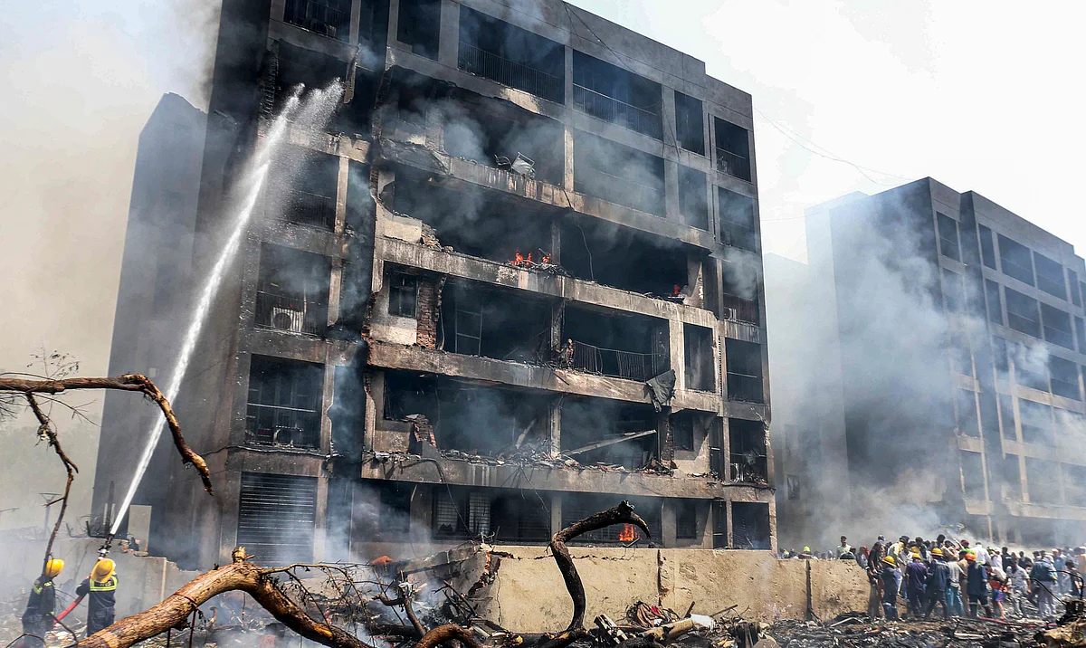 London Bound Air India Flight Crashes Near Ahmedabad Airport