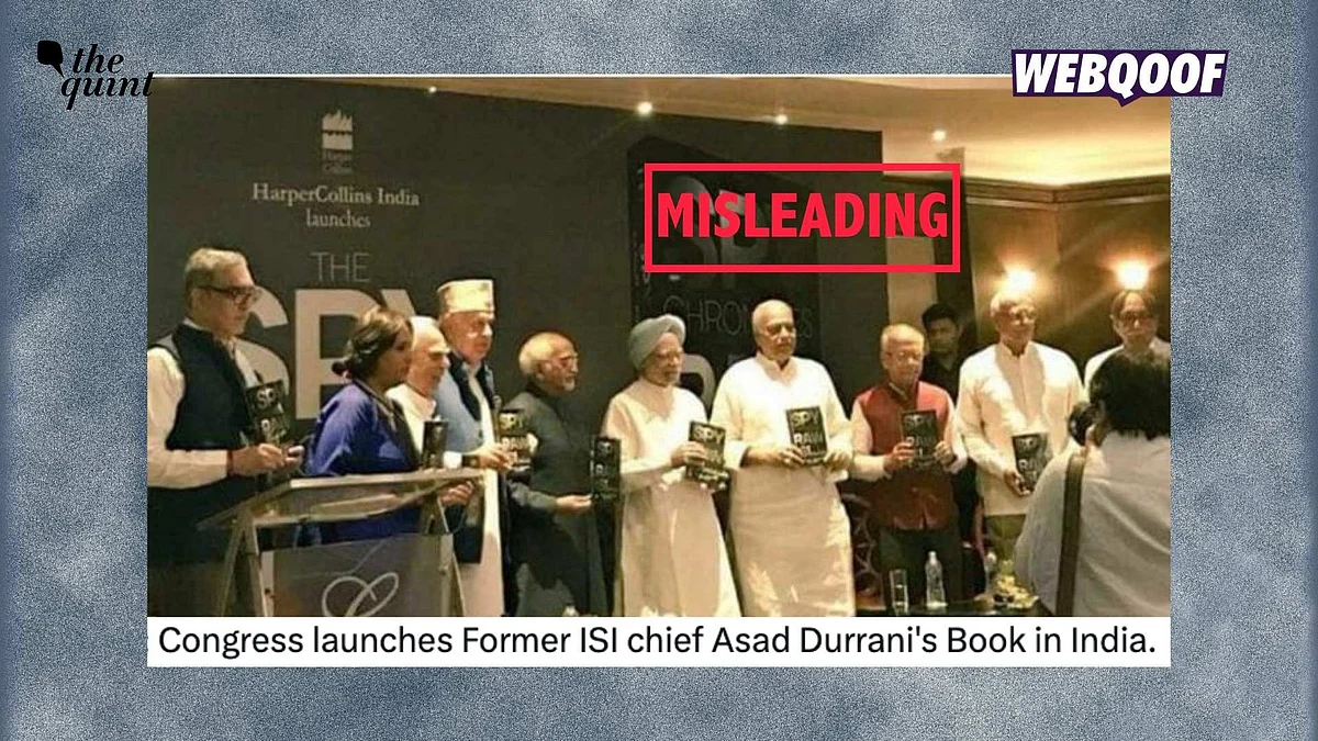 <div class="paragraphs"><p>An old, misleading claim about the Congress party launching former ISI chief Asad Durrani's book in India has resurfaced on social media.</p></div>