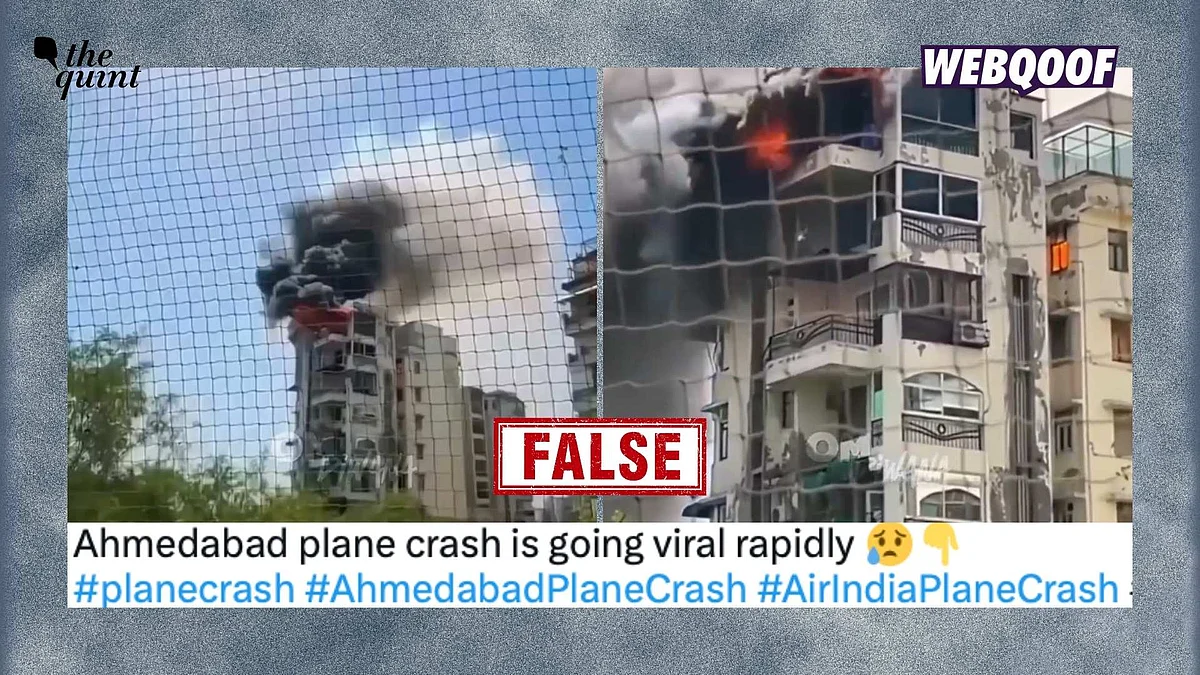 <div class="paragraphs"><p>A video of a building on fire in Delhi's Dwarka has gone viral on social media, where users have incorrectly linked it to the Air India plane crash in Ahmedabad.</p></div>