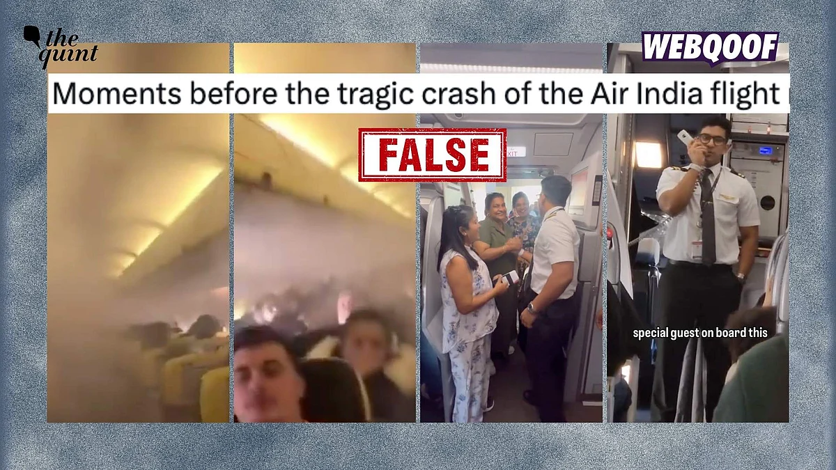 <div class="paragraphs"><p>Two old and unrelated videos have gone viral with the false claim that they show the final moments of the people aboard the Air India plane which crashed in Ahmedabad.</p></div>