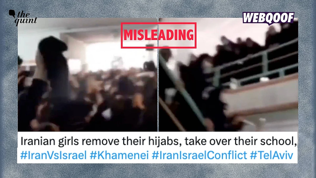 <div class="paragraphs"><p>An old video showing schoolgirls  is being widely shared with the misleading claim that it shows recent visuals of Iranian women protesting against the Islamic regime.</p></div>