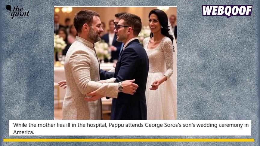AI-Generated Image of Rahul Gandhi at George Soros' Son's Wedding Viral as Real