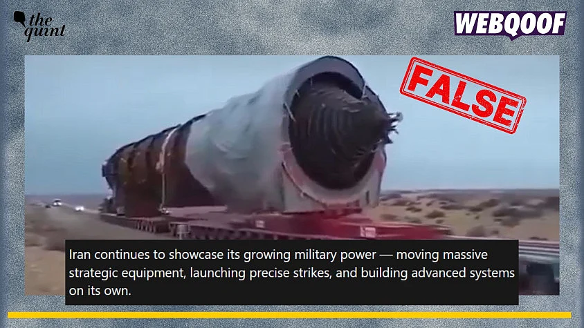 <div class="paragraphs"><p>An old and unrelated video is being falsely shared as&nbsp;Iran transporting a powerful missile amid the ongoing Iran–Israel conflict.</p></div>