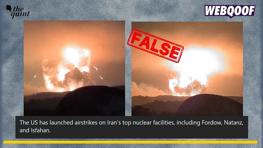 <div class="paragraphs"><p>An old video from Syria is going viral on social media to claim that it shows USA attacking Iran's nuclear facilities recently. </p></div>