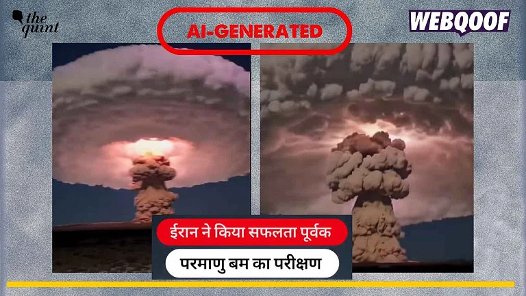 <div class="paragraphs"><p>An AI-generated video of a blast is going viral online to claim that Iran is testing its nuclear weapons.</p></div>