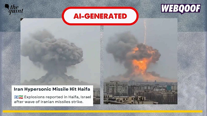 <div class="paragraphs"><p>An AI-generated video of a massive blast is going viral on social media to claim that it shows Iran attacking Israel.</p></div>
