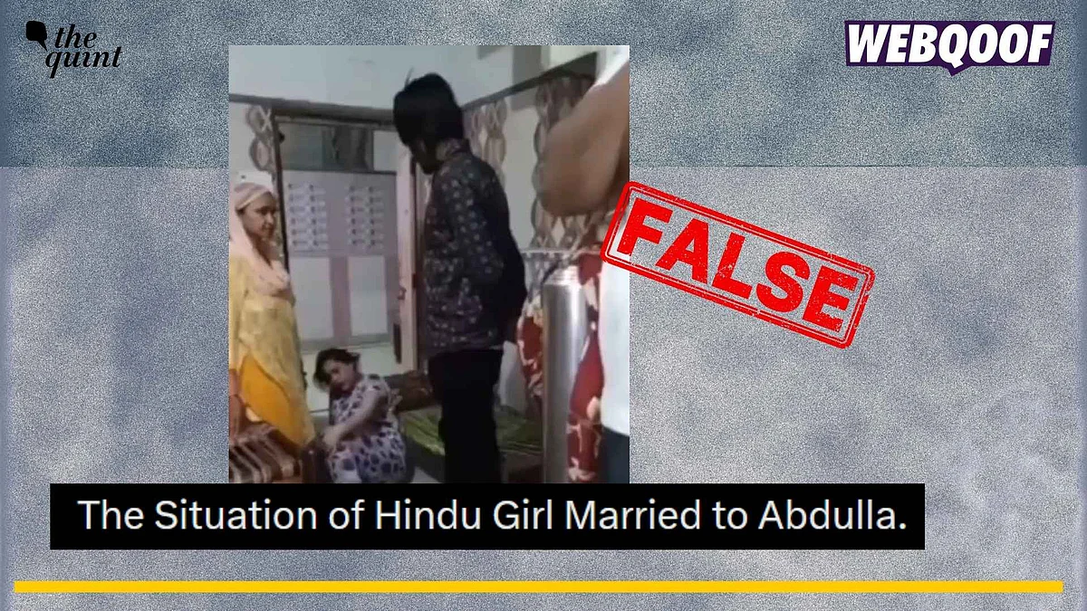 <div class="paragraphs"><p>A false communal twist is being added to a video from Hapur showing a man hitting a woman. </p></div>