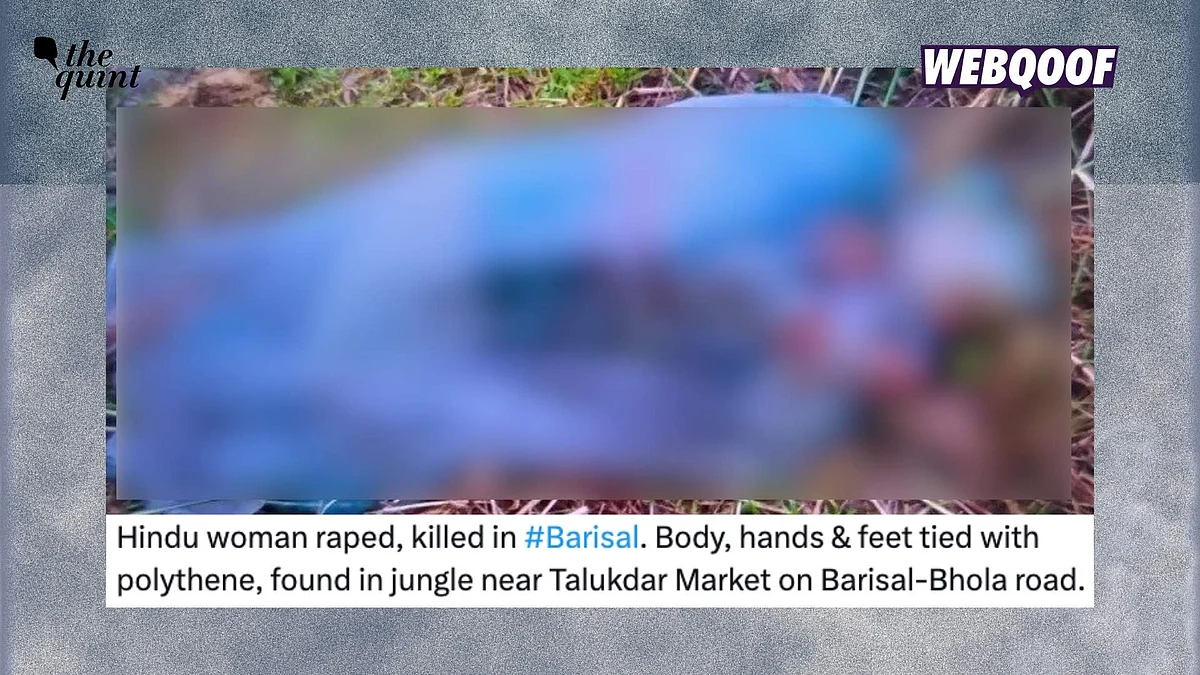 <div class="paragraphs"><p>A photo of a woman has gone viral with the false claim that it shows a Hindu woman who was sexually assaulted, killed, and wrapped in plastic in Bangladesh.</p></div>