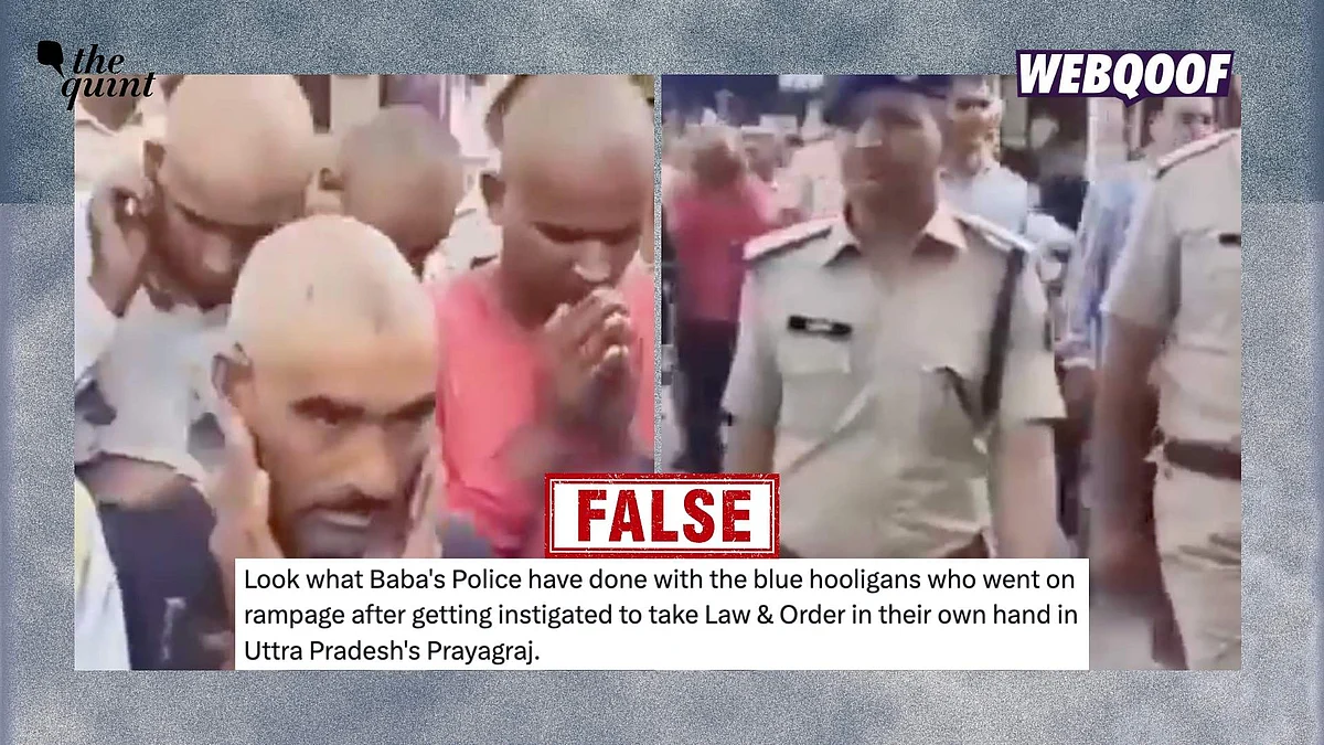 <div class="paragraphs"><p>An old, unrelated video from Rajasthan is being shared to falsely claim that it shows police punishing Bhim Army supporters in Uttar Pradesh's Prayagraj.</p></div>