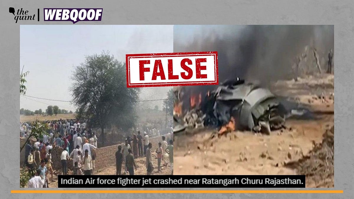 <div class="paragraphs"><p>Fact-Check: These images are not linked to the Churu plane crash.&nbsp;</p></div>