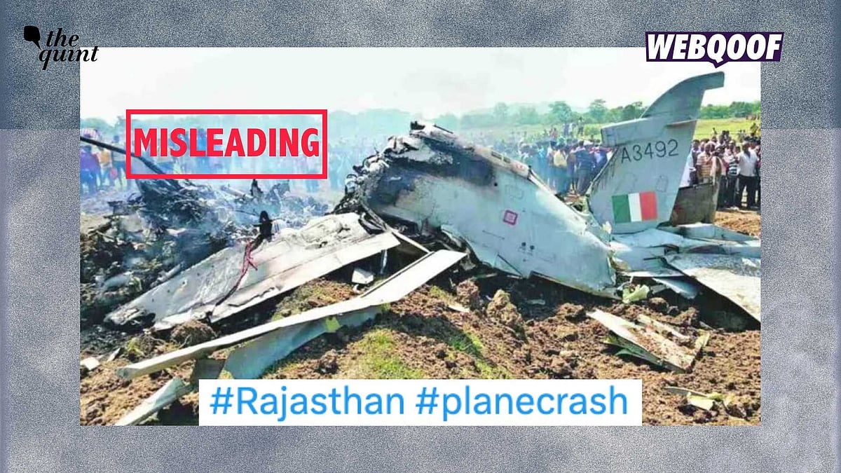<div class="paragraphs"><p>A 10-year-old photo is being shared to claim that it shows visuals of the IAF Jaguar jet which crashed in Churu, Rajasthan.</p></div>