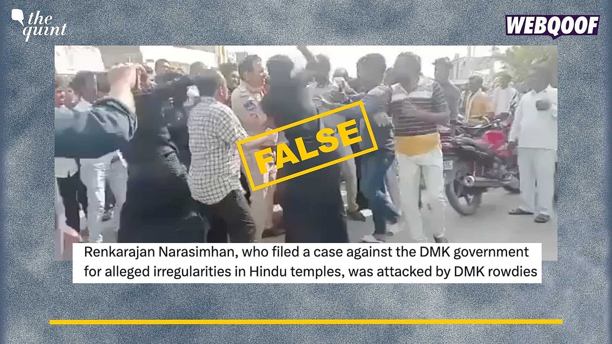 <div class="paragraphs"><p>Fact-Check: This clip is from 2022 from Telangana and not Tamil Nadu.</p></div>