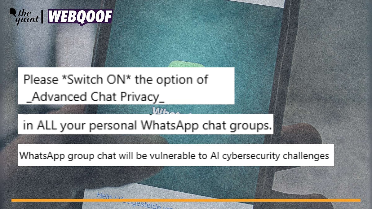 <div class="paragraphs"><p>Fact-Check | The claim of WhatsApp group chat being vulnerable to AI cybersecurity challenges is misleading.</p></div>