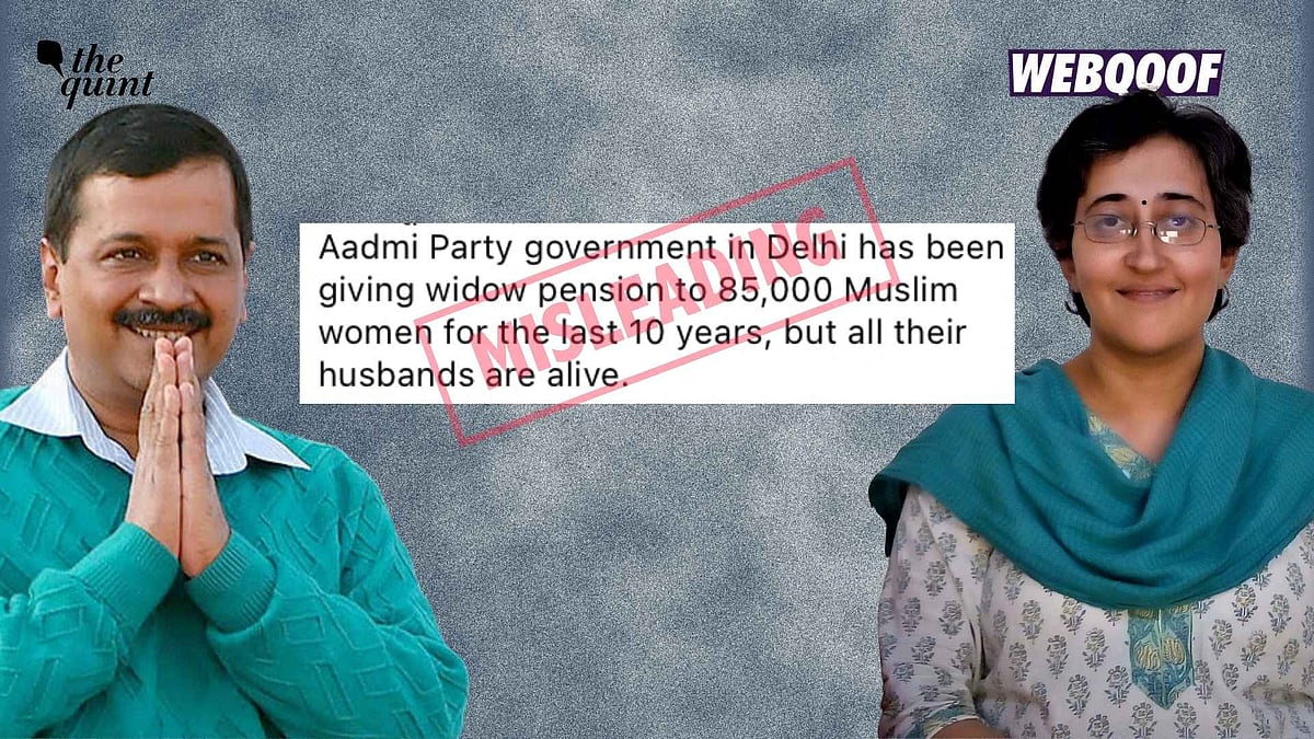 <div class="paragraphs"><p>Social media users are widely sharing a misleading statement which falsely claims that over 80,000 Muslim women with husbands received Widow&nbsp; pensions under AAP's Delhi government.</p></div>