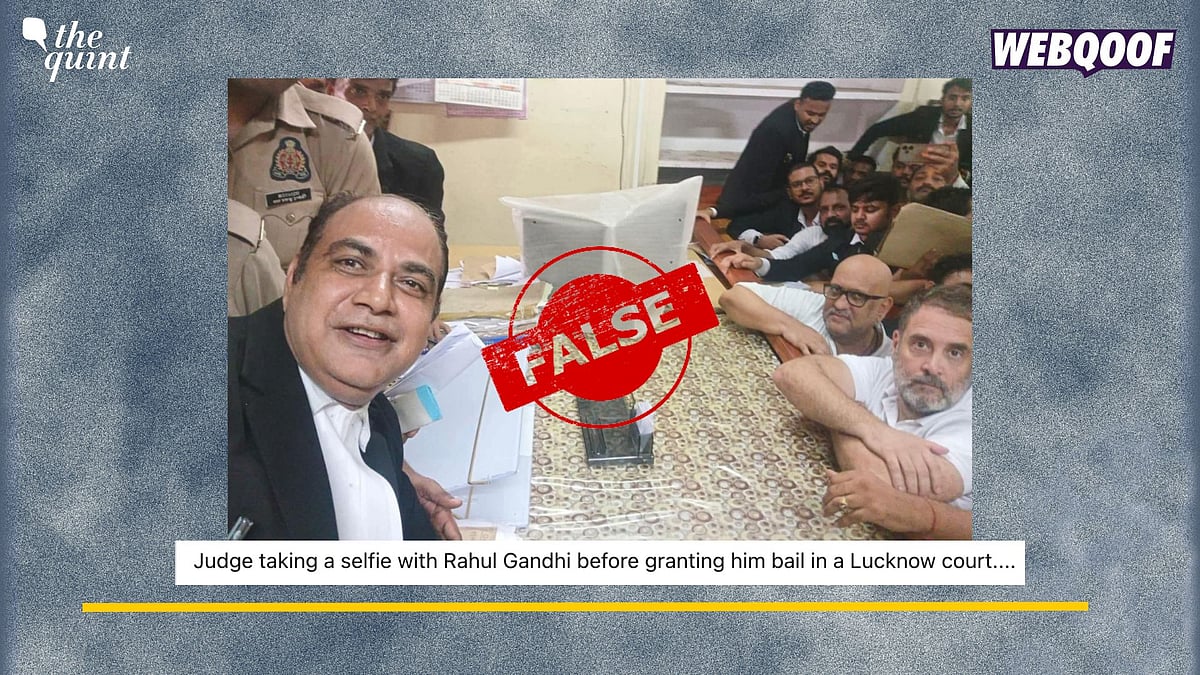 <div class="paragraphs"><p>Fact-Check: A photo of a man and Congress leader Rahul Gandhi is going viral with a claim that the man is a judge.</p></div>