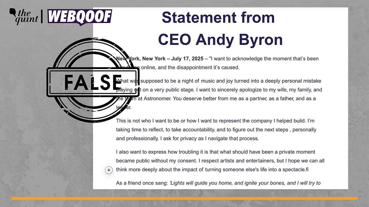 <div class="paragraphs"><p>Fact-Check | The statement is fake and is being shared with a false claim.</p></div>