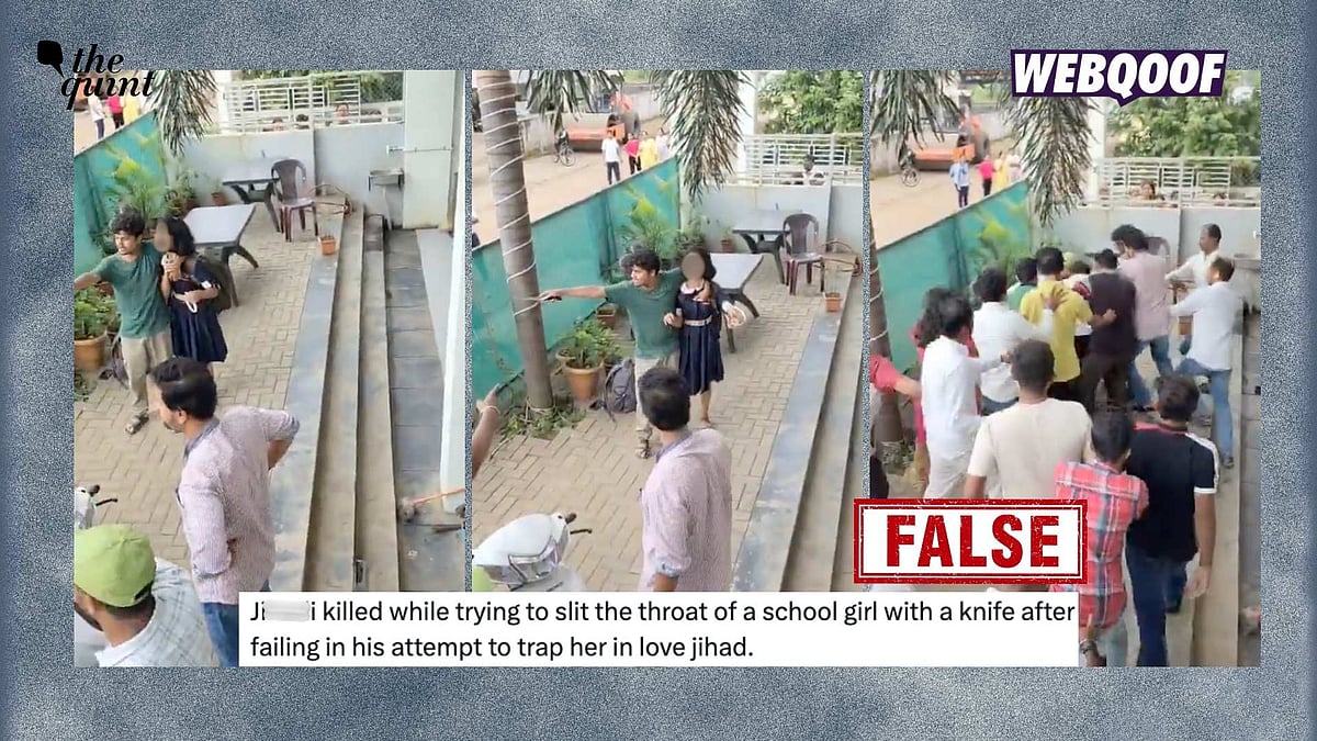 <div class="paragraphs"><p>A video of a knife-wielding man holding a schoolgirl hostage in Satara, Maharashtra is being shared with a false communal angle on social media.</p></div>