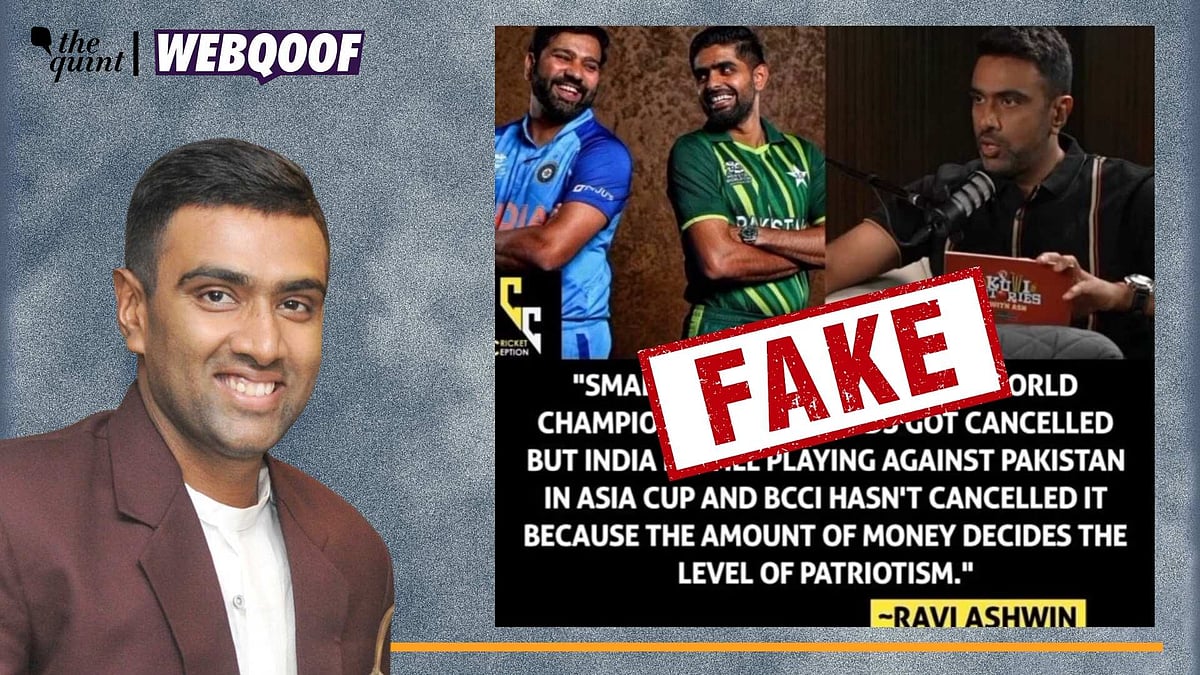<div class="paragraphs"><p>Fact-Check | The statement was not made by former Indian cricketer Ravichandran Ashwin.</p></div>