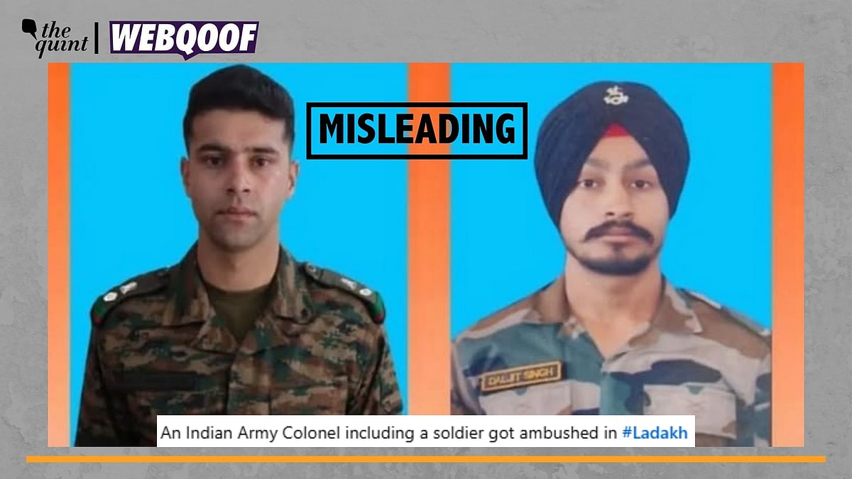<div class="paragraphs"><p>Fact-Check | The claim of these soldiers getting ambushed in Ladakh is misleading.</p></div>
