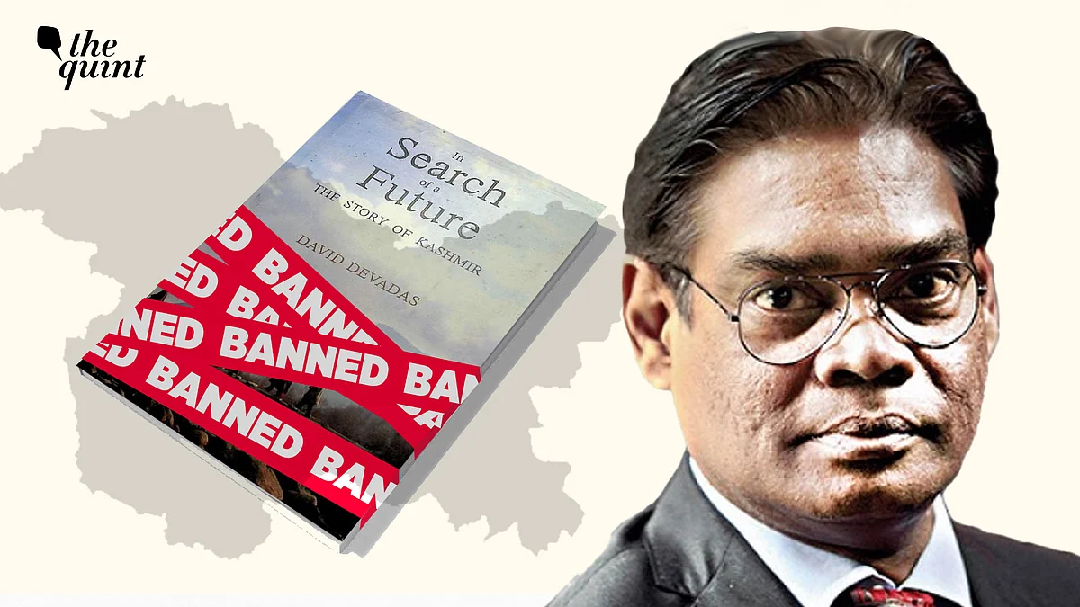 <div class="paragraphs"><p>David Devadas' first book 'In Search of the Future' is among the many books that have recently been banned in Kashmir.&nbsp;</p></div>
