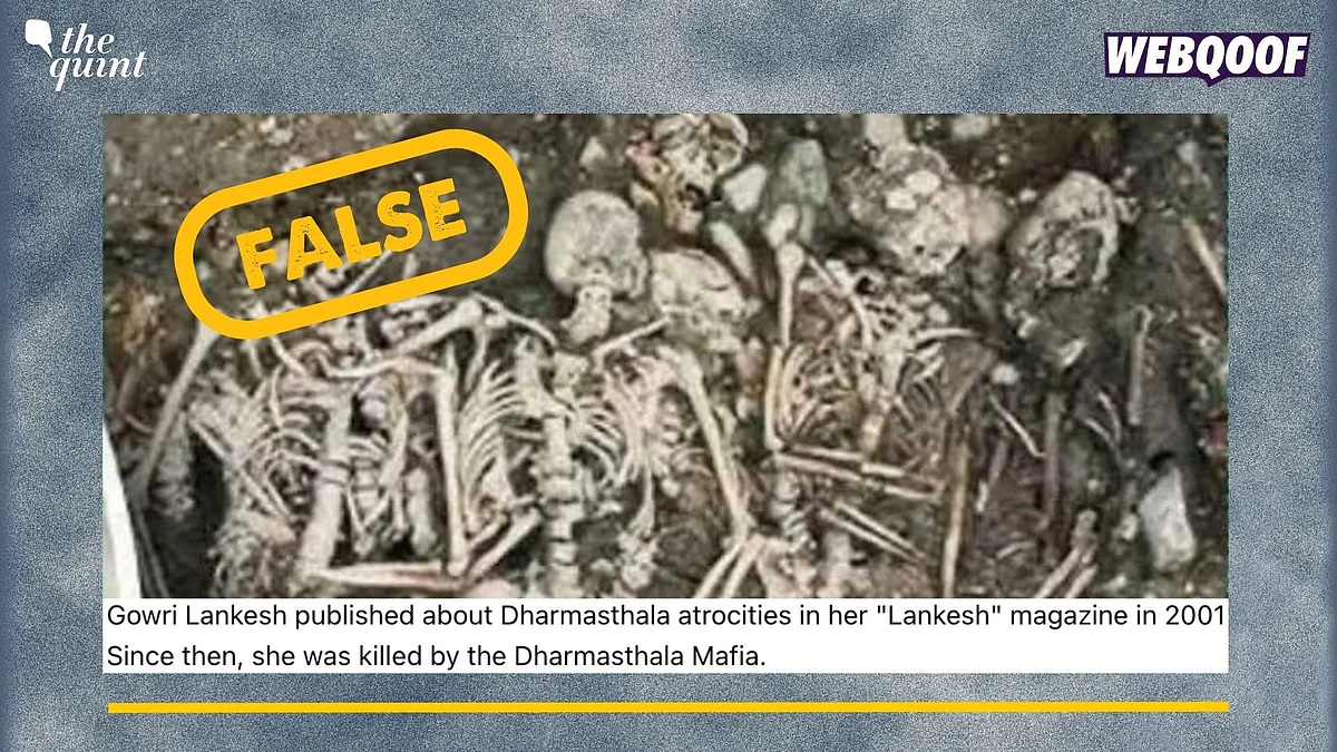 <div class="paragraphs"><p>Fact-Check: The visual is old and unrelated to the Dharmasthala mass burial case.</p></div>