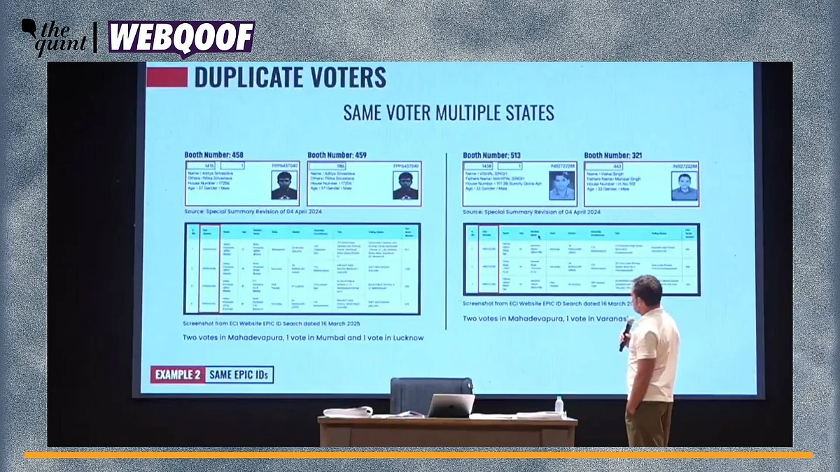 <div class="paragraphs"><p>WebQoof | What we found out about the claims and counterclaims made against a voter named 'Aditya Srivastava'.</p></div>
