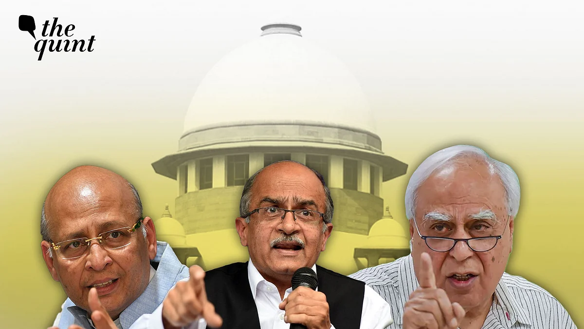 <div class="paragraphs"><p>Advocates Abhishek Manu Singhvi, Prashant Bhushan and Kapil Sabil have been arguing against Bihar's SIR in the SC.</p></div>