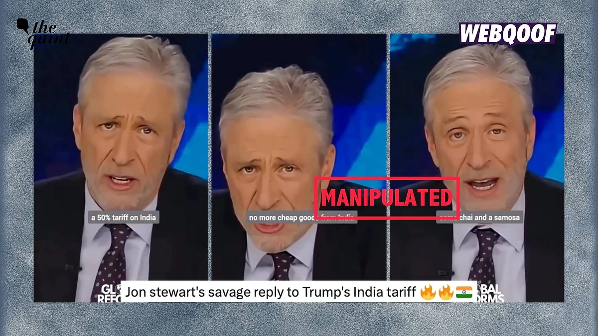 <div class="paragraphs"><p>An AI manipulated video of Jon Stewart is being shared to falsely claim that it shows him criticising US President Donald Trump's tariffs on India.</p></div>