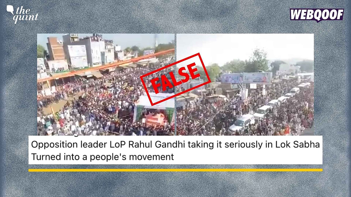 <div class="paragraphs"><p>Fact-Check: This video is from 2022 and not from the&nbsp;<em>Voter Adhikar Yatra</em> in Bihar.&nbsp;</p></div>