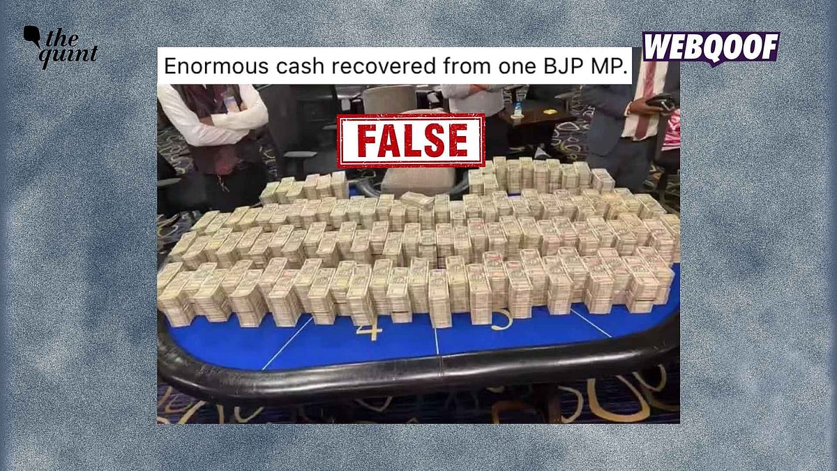 <div class="paragraphs"><p>A photo showing a large amount of money is being shared to falsely claim that it was recovered from a BJP MP.</p></div>