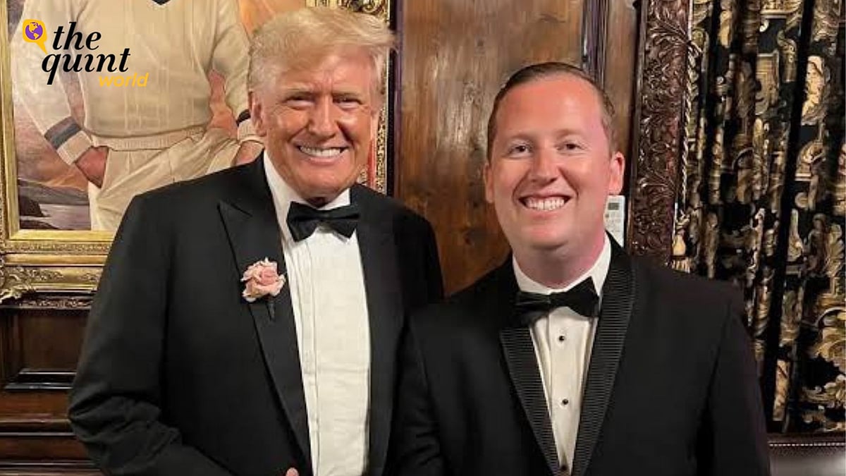 <div class="paragraphs"><p>Donald Trump (left) with US Ambassador to India-designate Sergio Gor.</p></div>