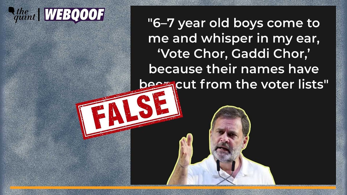 <div class="paragraphs"><p>Fact-Check | The statement is fabricated and is being shared to take a dig at the Congress leader.</p></div>