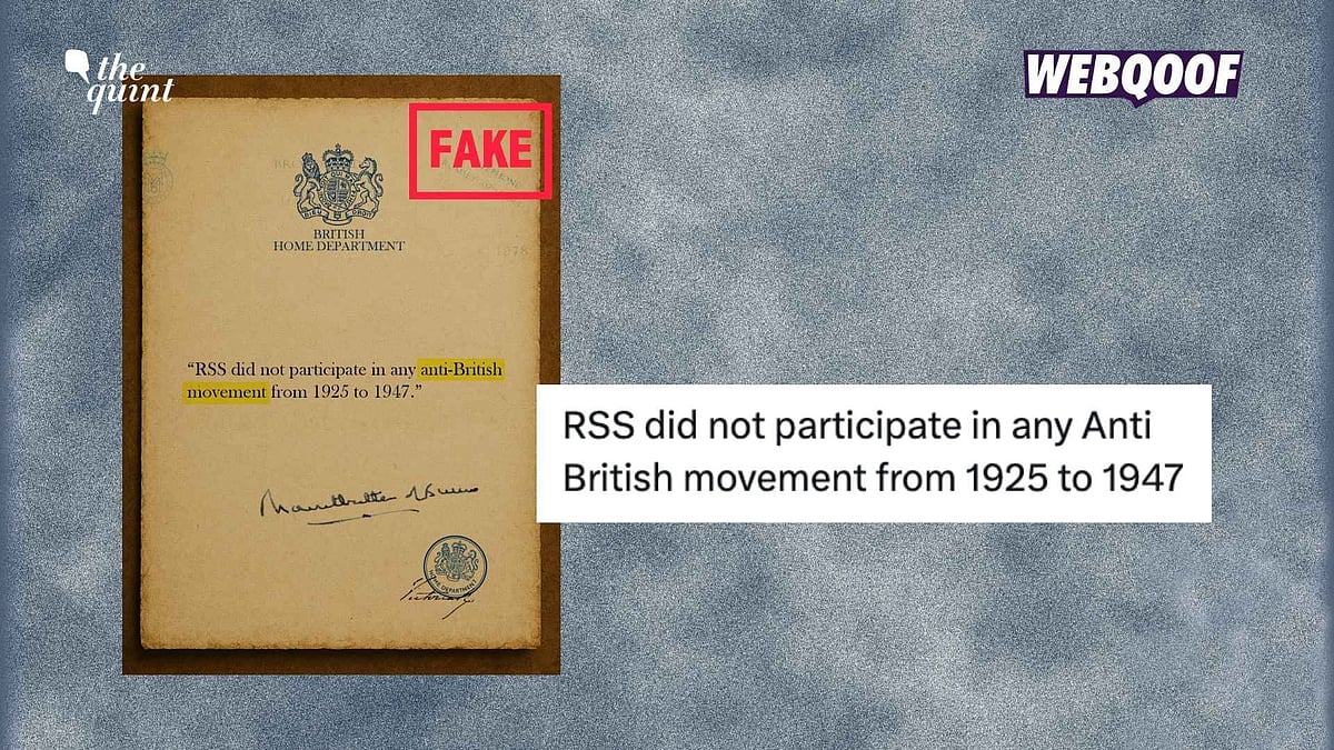 <div class="paragraphs"><p>A fake image is being shared to falsely claim that the British Home Department said that the RSS did not participate in "anti-British movements."</p></div>