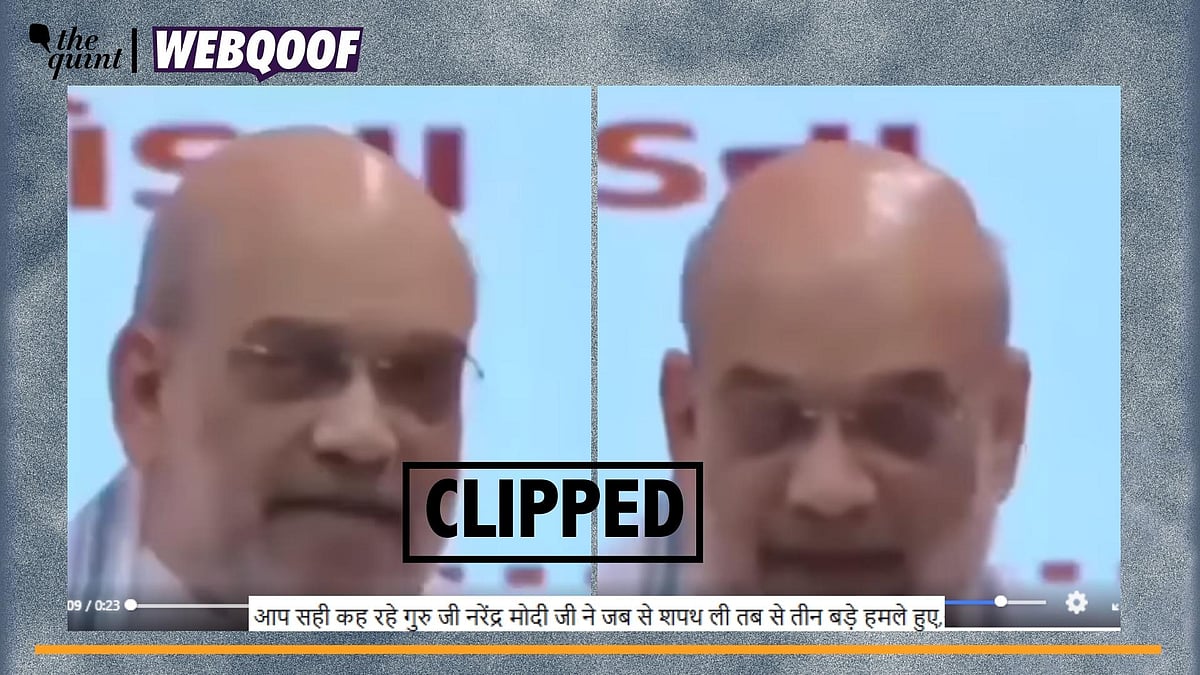 <div class="paragraphs"><p>Fact-Check | The video of Union Home Minister Amit Shah is clipped and is being shared with a false claim.</p></div>