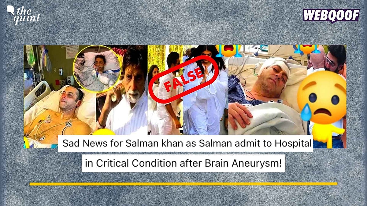 <div class="paragraphs"><p>Fact-Check: This claim is false that Salman Khan has been hospitalised. Team WebQoof did not find any credible reports to prove it.</p></div>