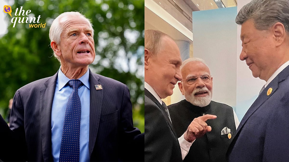 <div class="paragraphs"><p>Peter Navarro (left) has been lashing out against India's partnership with Russia and China over the last few days.</p></div>