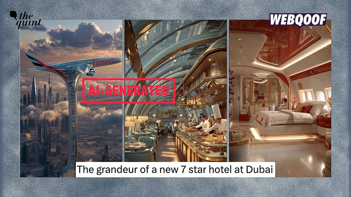 <div class="paragraphs"><p>An AI-generated video is being shared to falsely claim that it shows real visuals of a 'new 7 star hotel' in Dubai.</p></div>