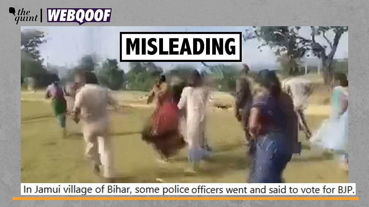 <div class="paragraphs"><p>Fact-Check | The claim about police personnel being beaten when they asked people to vote for the BJP is false.</p></div>