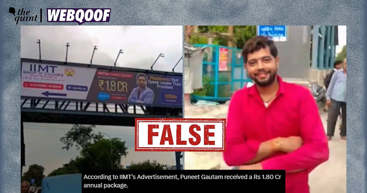 Viral Video Falsely Claims IIMT Alumnus Sells Ice Cream